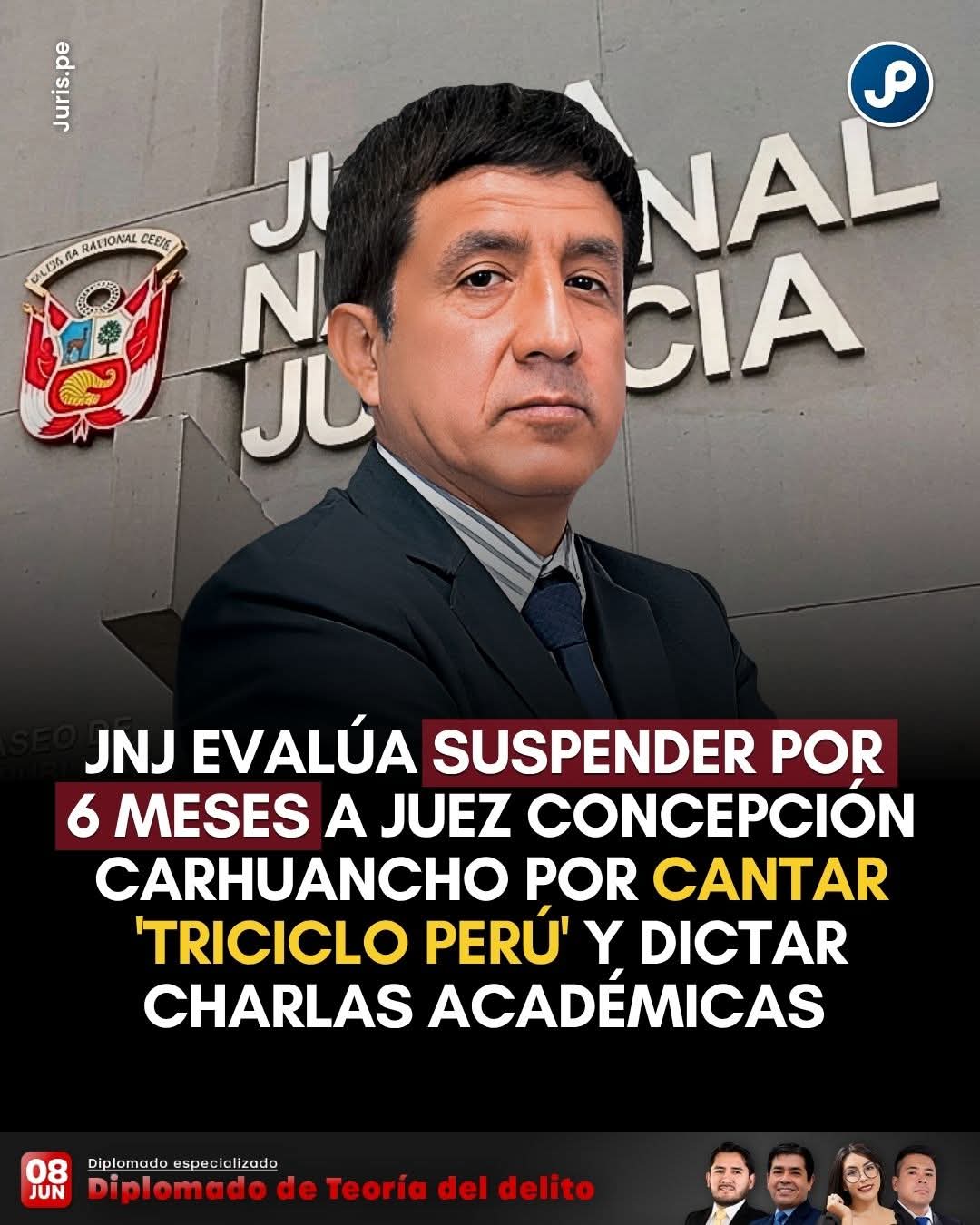 La JNJ evalúa suspender al juez Richard Concepción Carhuancho